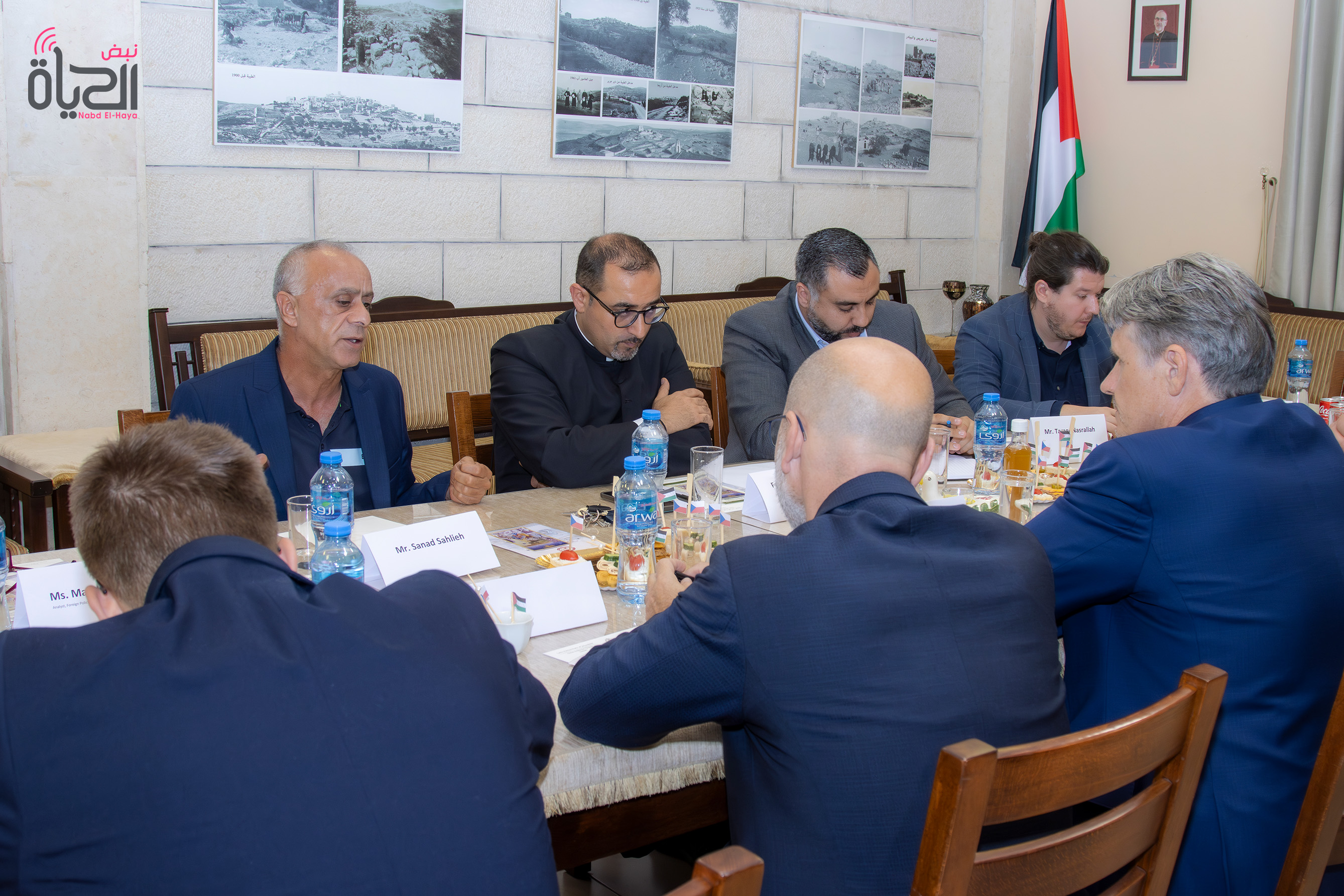Father Bashar Fawadleh Updates Czech Delegation on Taybeh’s Christian Presence and Community Life