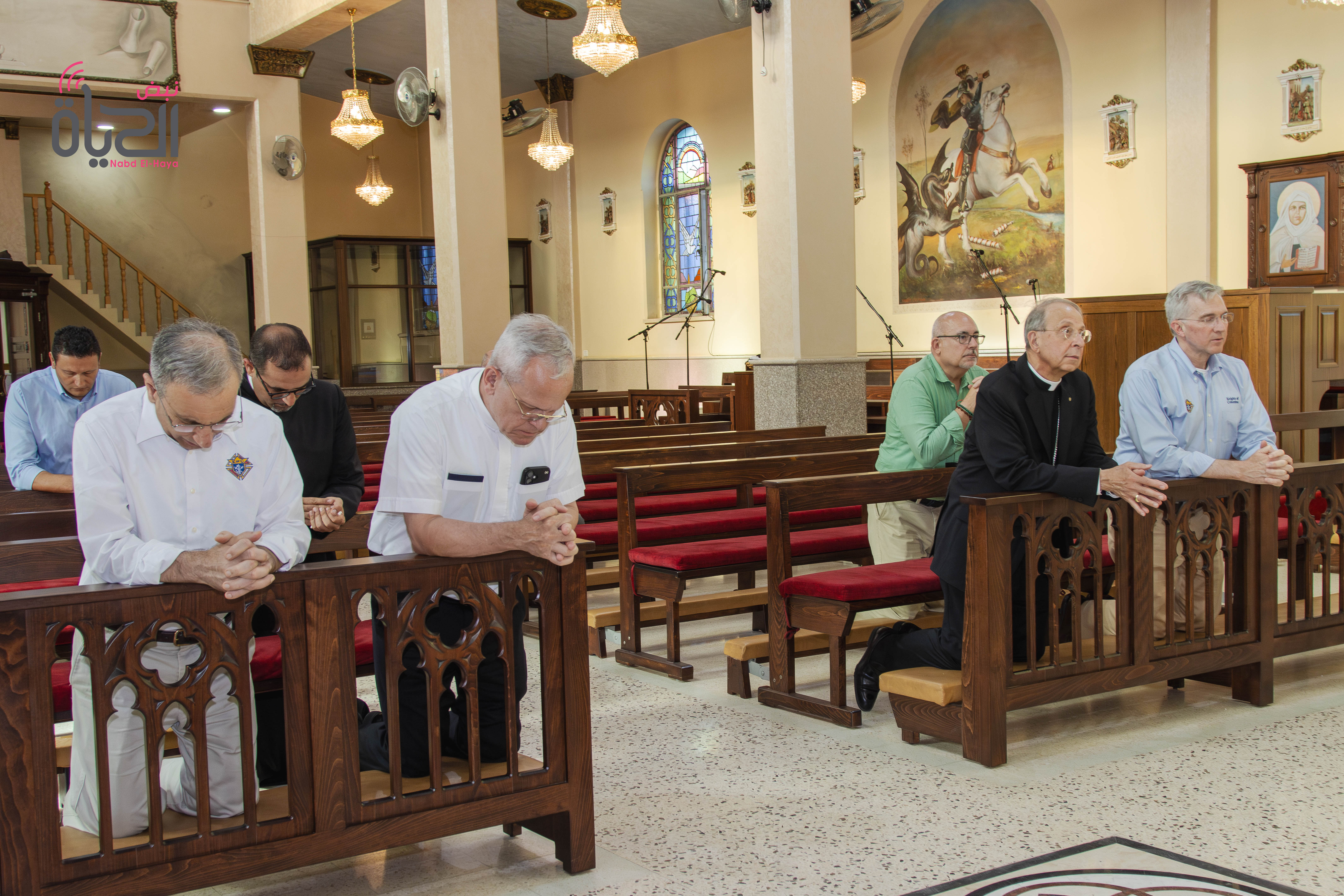 Delegation from CNEWA and Knights of Columbus Visits Taybeh
