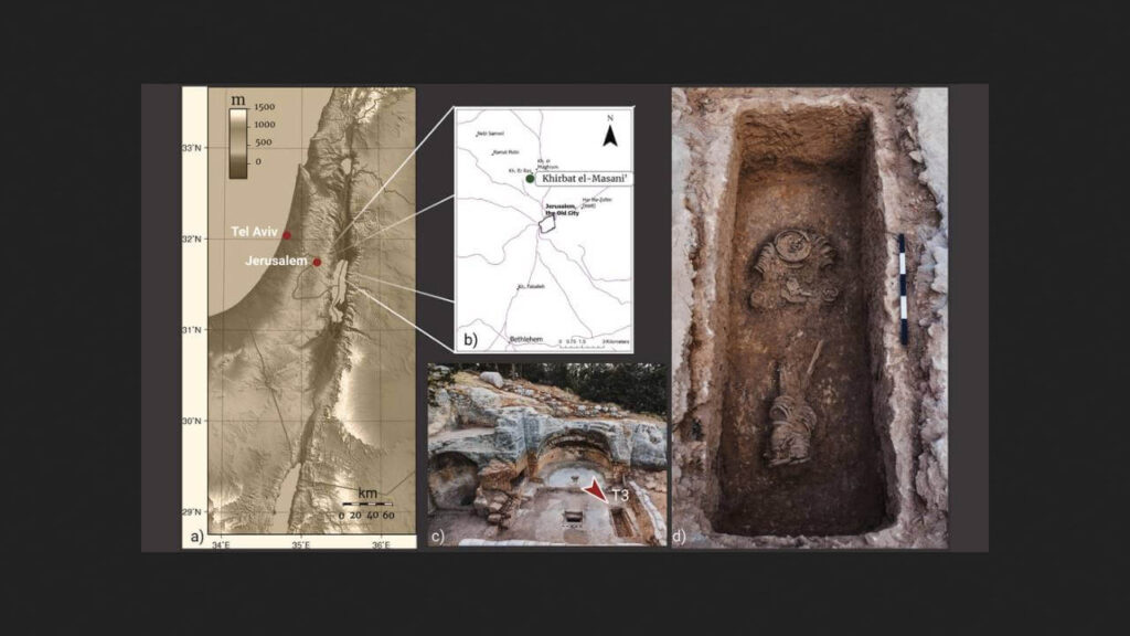 بقايا راهبة مقيدة بالسلاسل في القدس البيزنطية