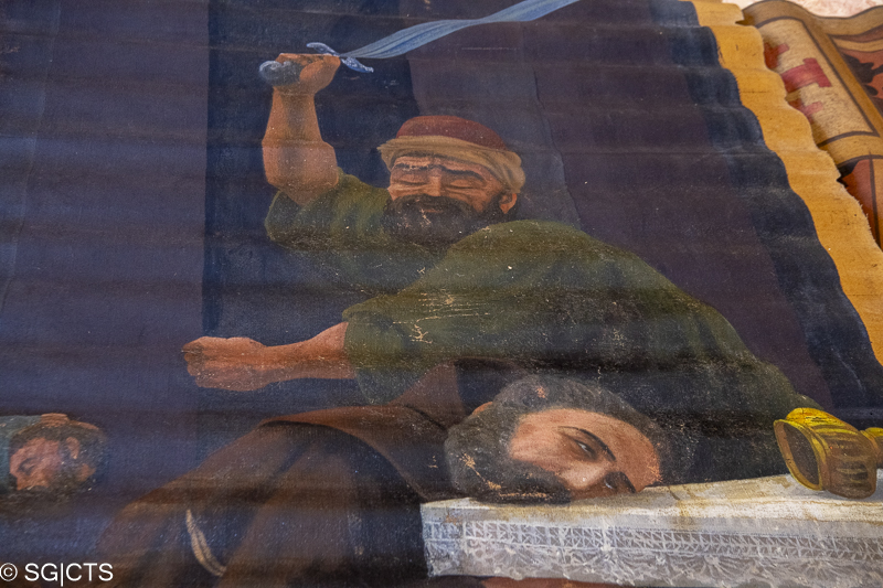 عرض لوحات شهداء دمشق في كوريا حراسة الأرض المقدسة