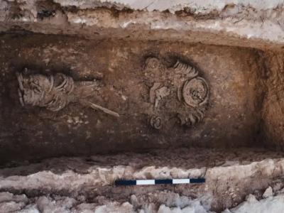 بقايا راهبة مقيدة بالسلاسل في القدس البيزنطية