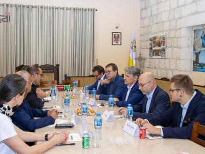 Father Bashar Fawadleh Updates Czech Delegation on Taybeh’s Christian Presence and Community Life