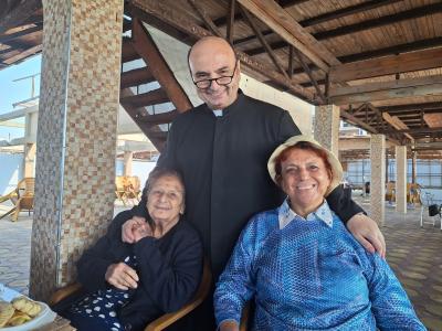 Fr. Gabriel Romanelli parish priest of the Holy Family Latin Church in Gaza