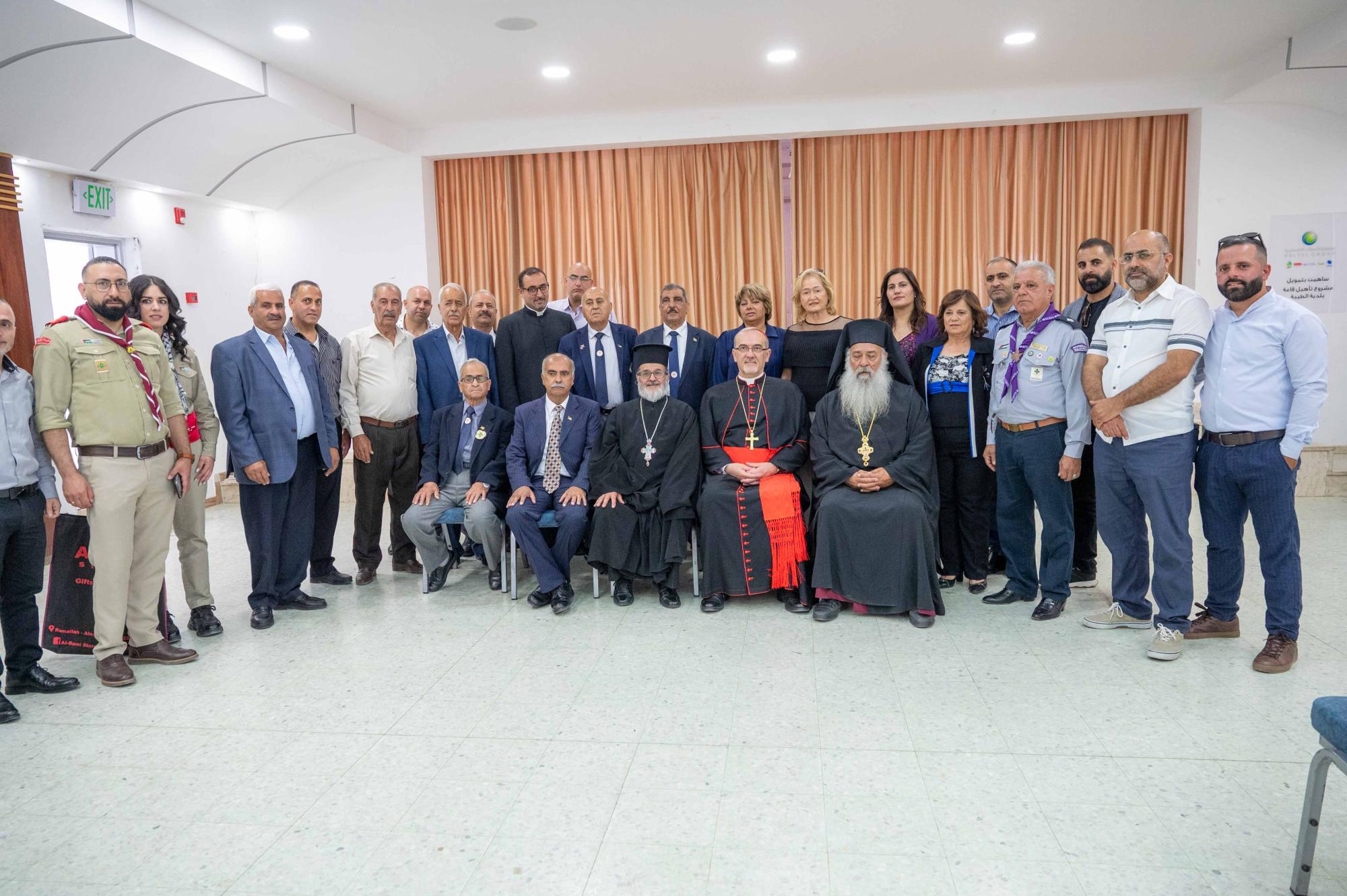 زيارة الكاردينال بيتسابالا للطيبة: تجديد الالتزام بدعم الوجود المسيحي